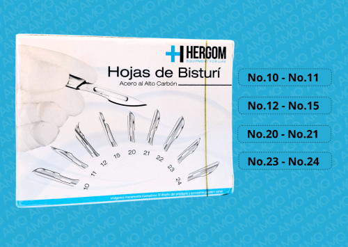 HOJAS BISTURI ALTO CARBON – HERGOM