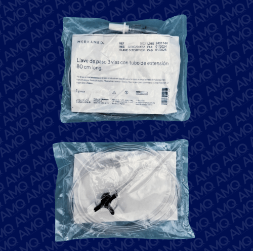 LLAVE DE 3 VIAS CON TUBO DE EXTENSION