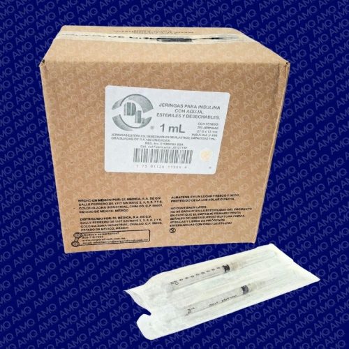 JERINGA 1 ML. INSULINA 27X13 C/200