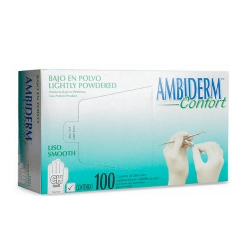 GUANTE LÁTEX CONFORT CHICO, CAJA C/100 PIEZAS.