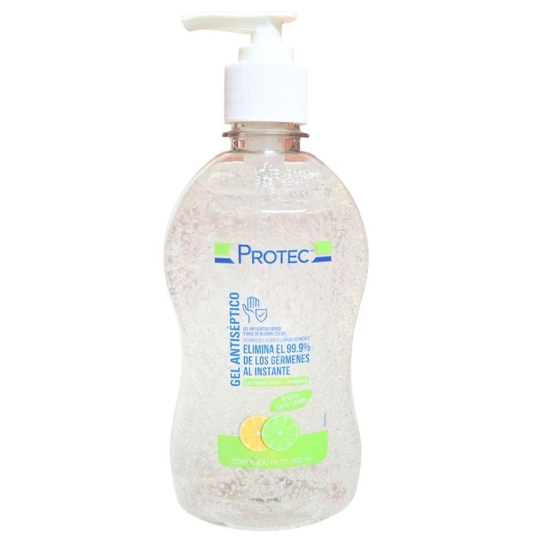 GEL ANTISEPTICO LIMA/LIMÓN, CONTIENE 500ML.