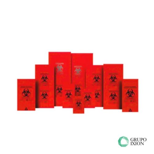 BOLSA ROJA PARA RESIDUOS,PAQUETE CON 100 PZ - 30 X 40 CM