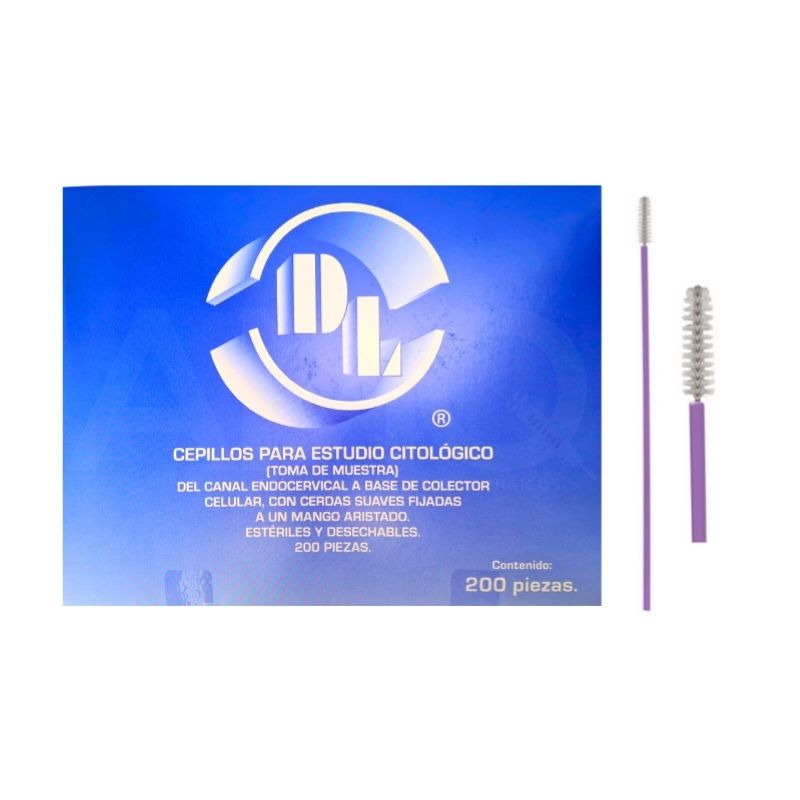 CEPILLO PARA ESTUDIO CITOLÓGICO ESTÉRIL, CAJA C/200 PIEZAS.