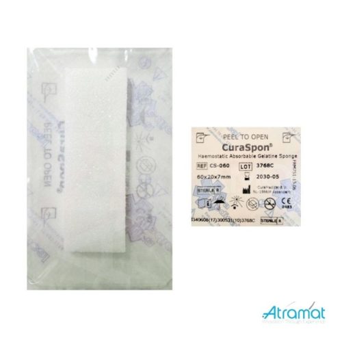 HEMOSTÁTICO CURASPON ABSORBIBLE DE GELATINA Size 12-7 60 X 20 X 7 MM
