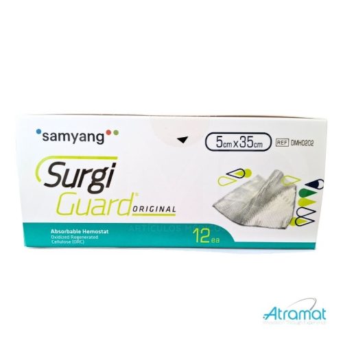HEMOSTÁTICO SURGIGUARD ORIGINAL 5CM x 35CM (2"x 14"), CAJA C/12 PZS.