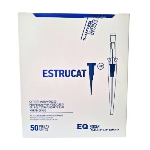 CATÉTER INTRAVENOSO,NO RADIOPACO,ESTRUCAT: POLIURETANO 19 X 19MM, CAJA C/50 PZS.