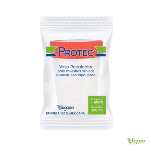 VASO COPRO PROTEC, VASO RECOLECTOR 100ML.