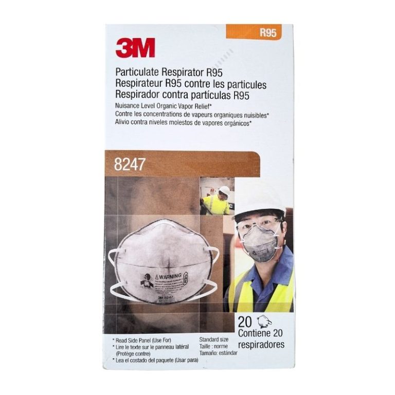 MASCARILLA RESPIRATORIA CON FILTRO R95 8247,CAJA C/20 PZS. – AMQ